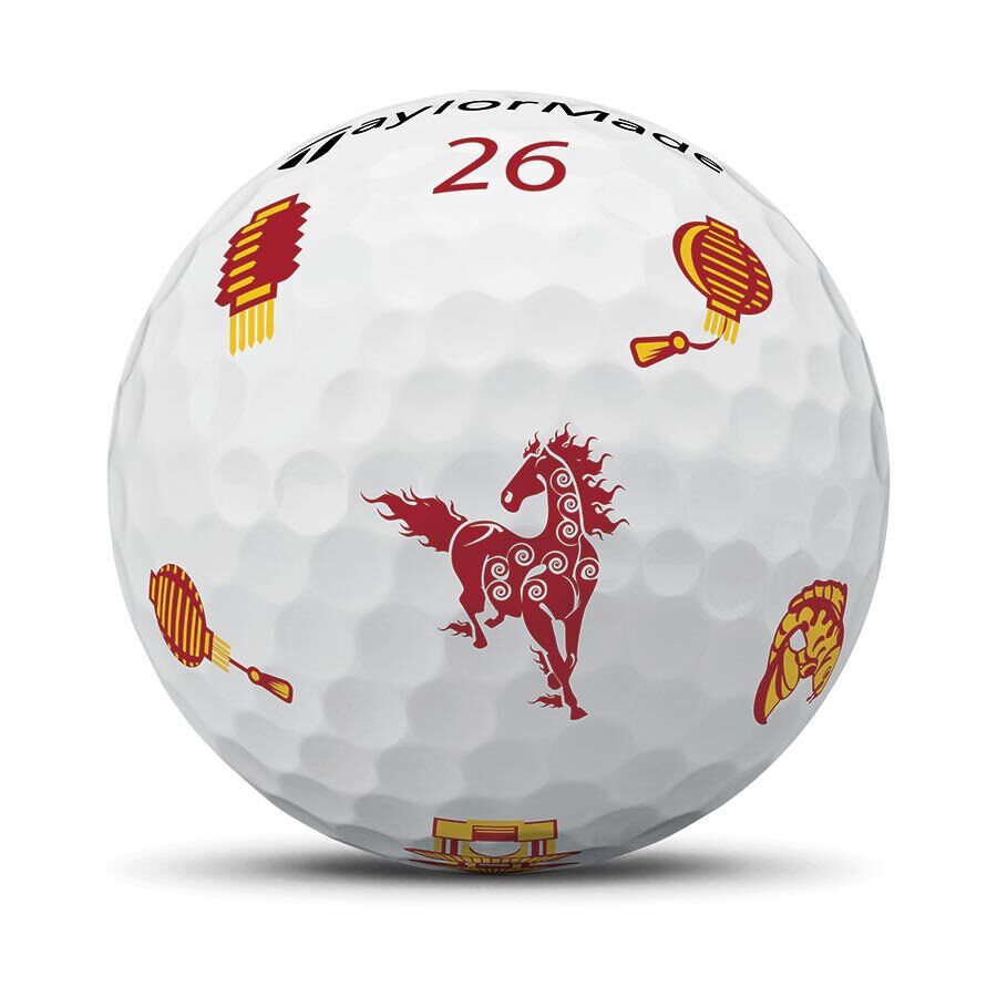 One Dozen Limited Edition Taylormade Lunar New Year TP5x Pix Golf Balls - Image 5